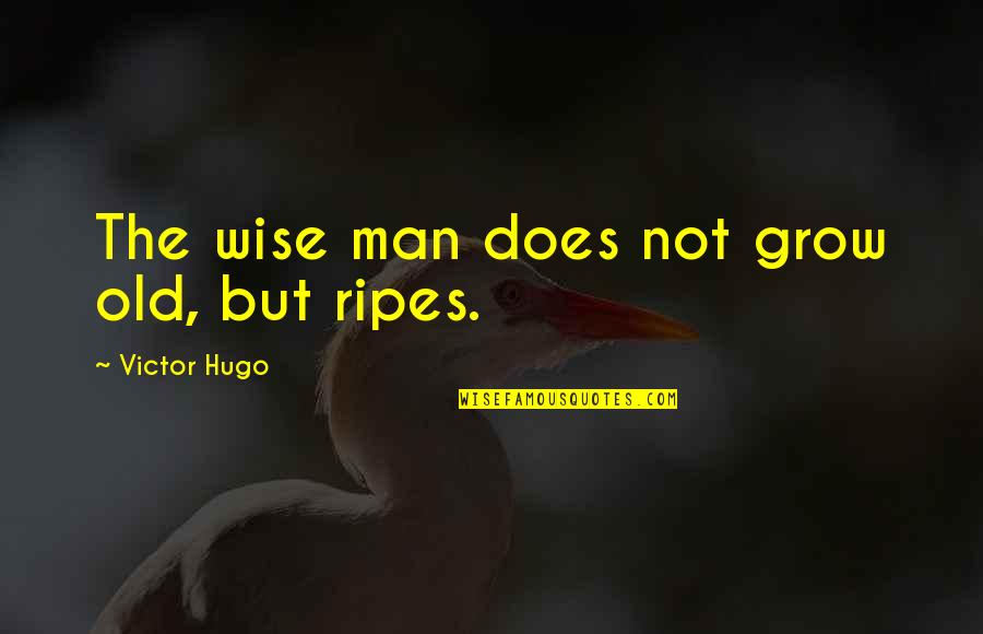 Cute Word Quotes By Victor Hugo: The wise man does not grow old, but