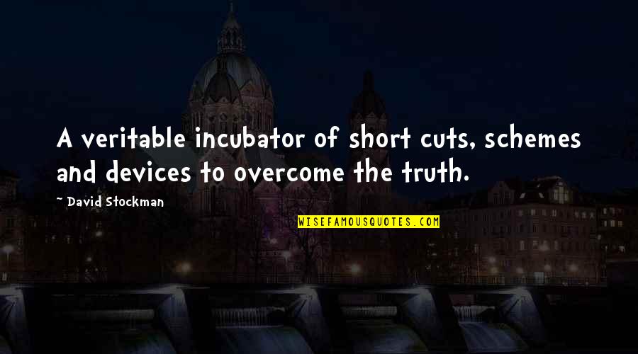 Cutting Hair Short Quotes By David Stockman: A veritable incubator of short cuts, schemes and