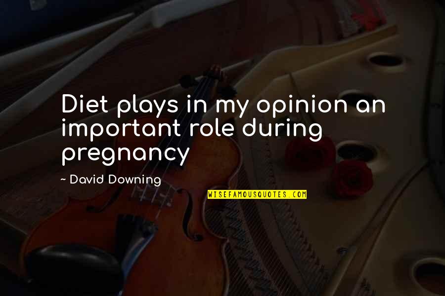 Cvancarov Tehotn Quotes By David Downing: Diet plays in my opinion an important role