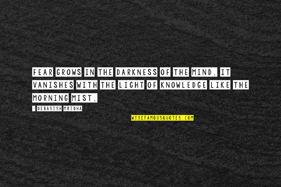 Cyber Security Awareness Month Quotes By Debasish Mridha: Fear grows in the darkness of the mind.