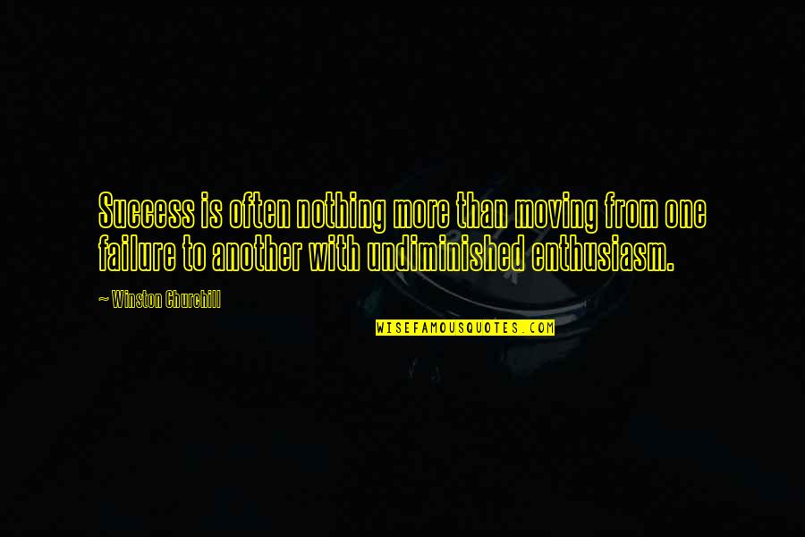 Cybercrime Quotes By Winston Churchill: Success is often nothing more than moving from