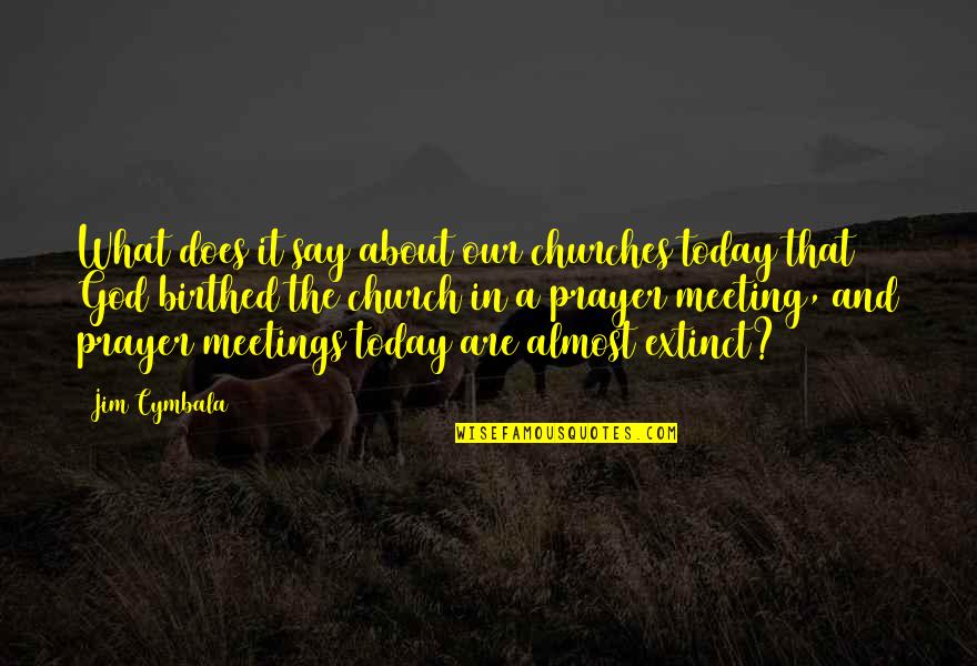 Cymbala Quotes By Jim Cymbala: What does it say about our churches today
