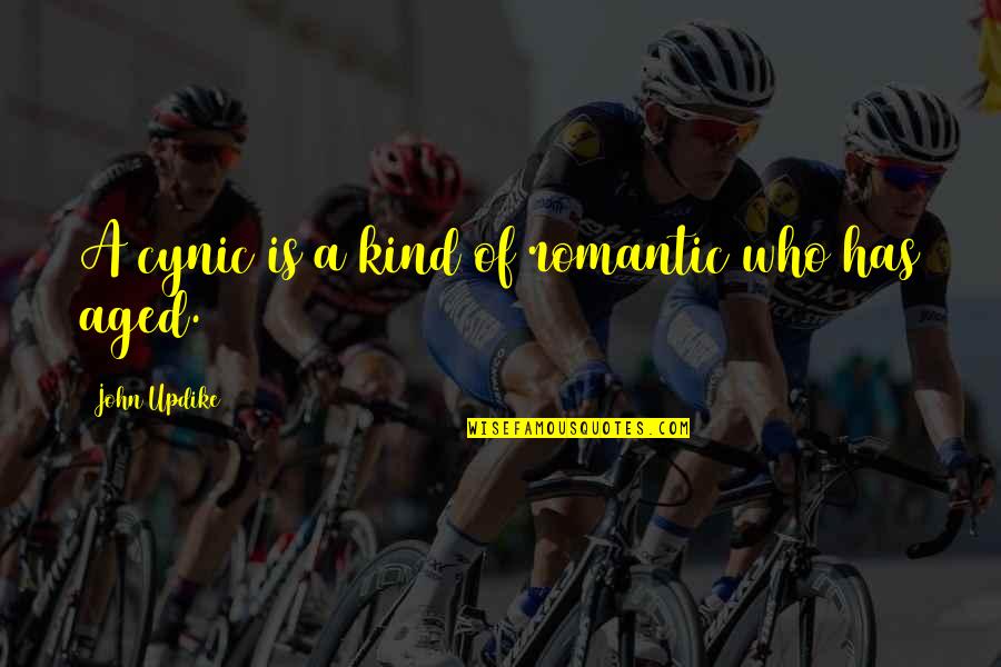 Cynic Quotes By John Updike: A cynic is a kind of romantic who