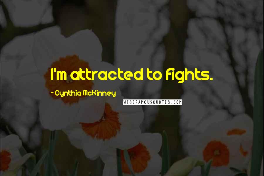 Cynthia McKinney quotes: I'm attracted to fights.