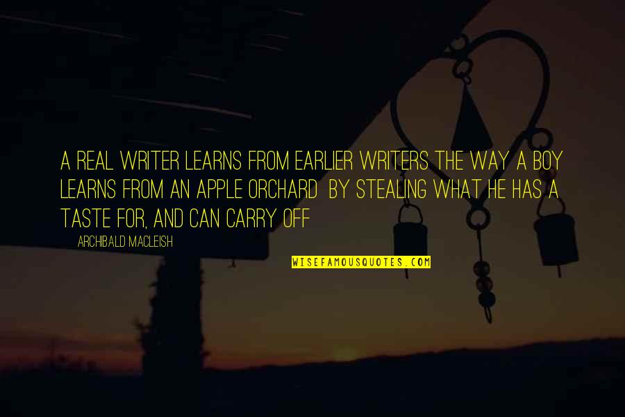 D Amicizia Immagini Quotes By Archibald MacLeish: A real writer learns from earlier writers the
