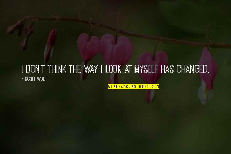 D C M Mean In The Heading Quotes By Scott Wolf: I don't think the way I look at