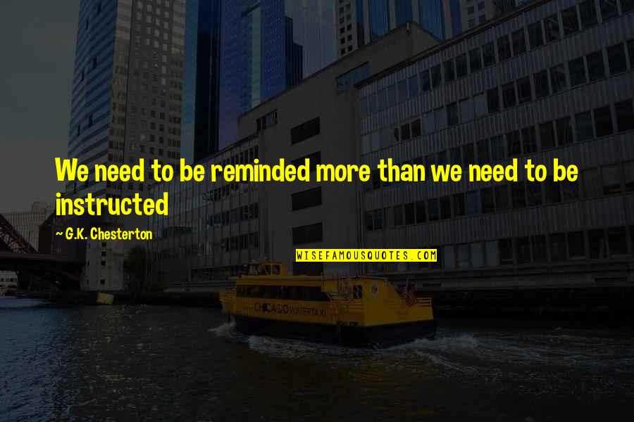 D-day Paratrooper Quotes By G.K. Chesterton: We need to be reminded more than we D-day Paratrooper Quotes By G.K. Chesterton: We need to be reminded more than we
