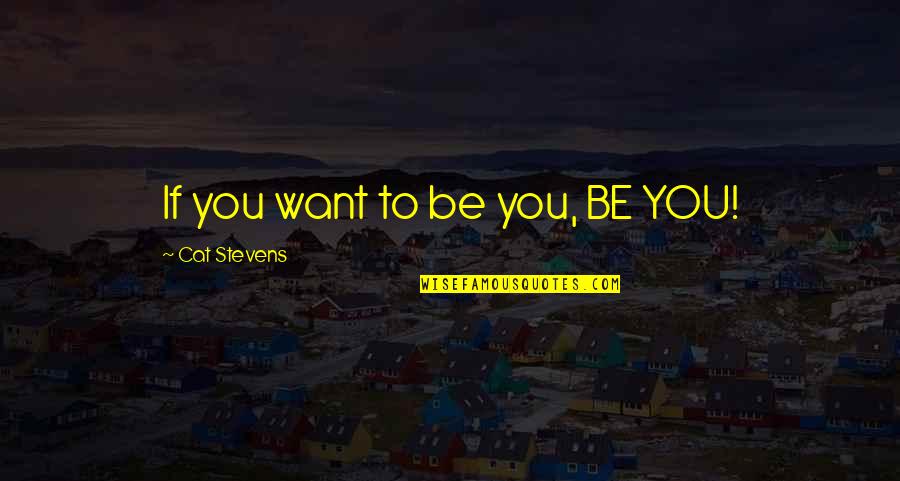 D Lar Quotes By Cat Stevens: If you want to be you, BE YOU! D Lar Quotes By Cat Stevens: If you want to be you, BE YOU!