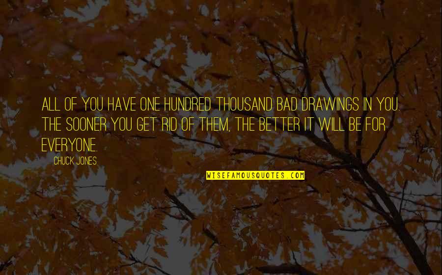 D Rsk Den K Koronavirus Quotes By Chuck Jones: All of you have one hundred thousand bad