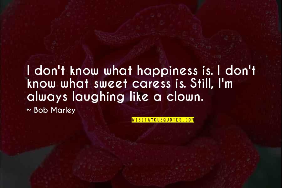 Dabrowska Agnieszka Quotes By Bob Marley: I don't know what happiness is. I don't