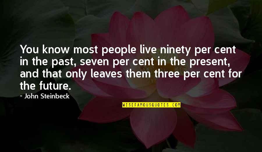 Daccache Dds Quotes By John Steinbeck: You know most people live ninety per cent