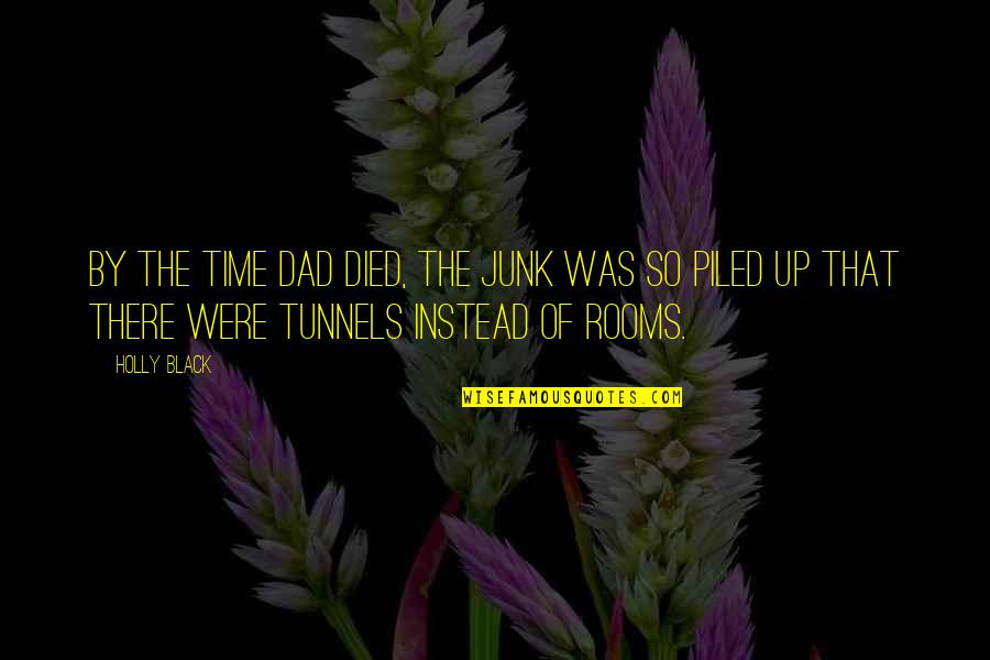Dad Died Quotes By Holly Black: By the time dad died, the junk was