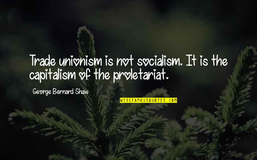 Dad Hurt Me Quotes By George Bernard Shaw: Trade unionism is not socialism. It is the