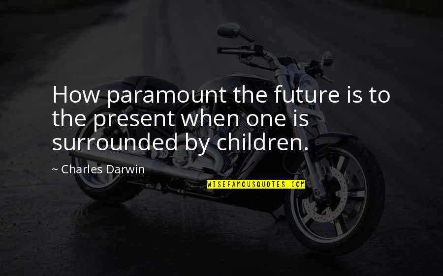 Dadabhoy Group Quotes By Charles Darwin: How paramount the future is to the present