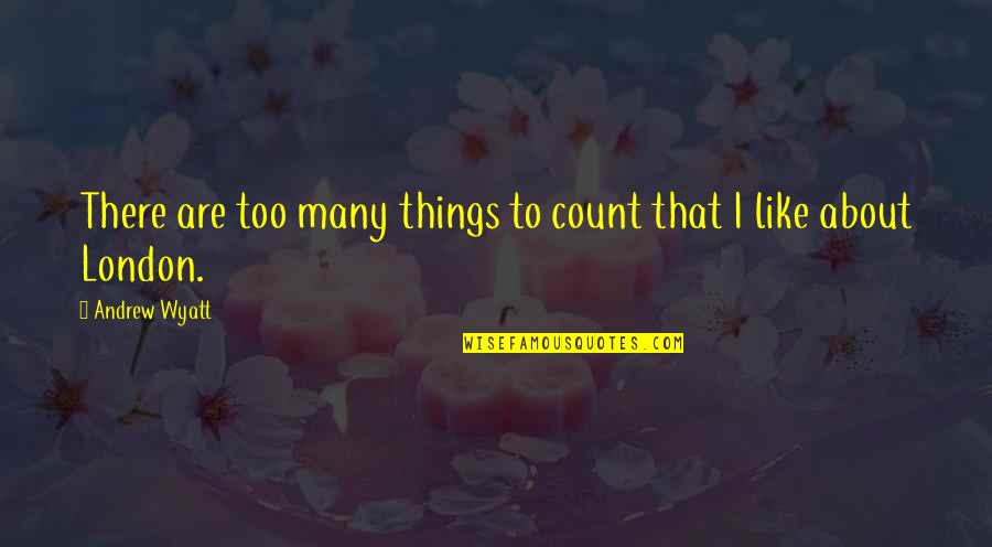 Dadaism Quotes By Andrew Wyatt: There are too many things to count that