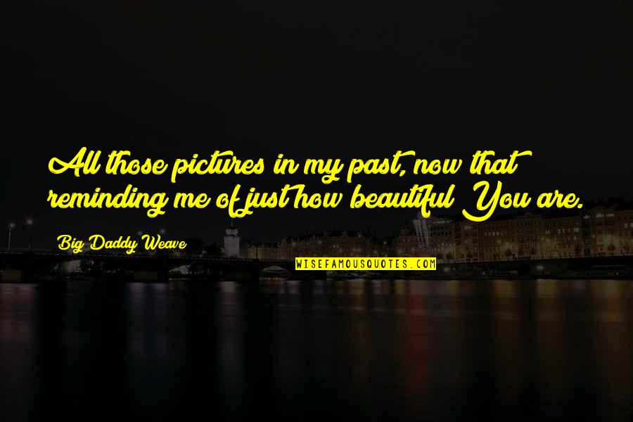 Daddy-o Quotes By Big Daddy Weave: All those pictures in my past, now that