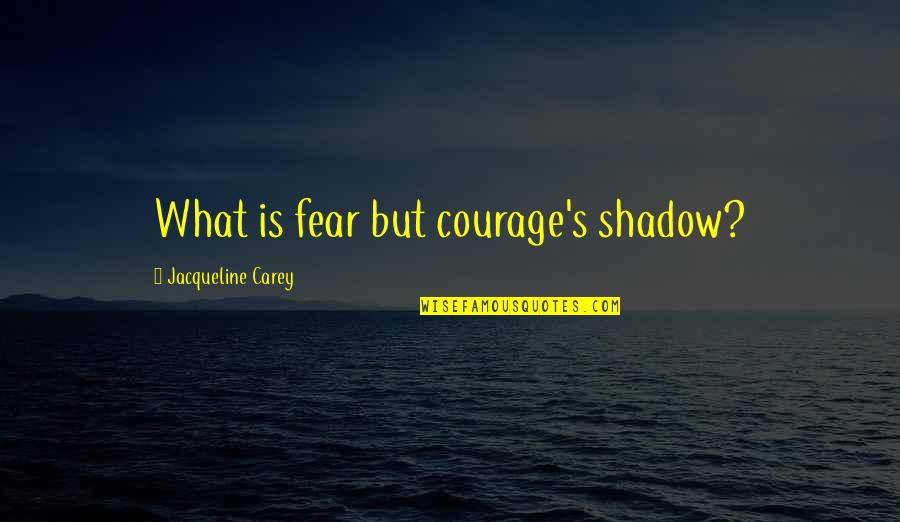 Dads Are Like Quotes By Jacqueline Carey: What is fear but courage's shadow?