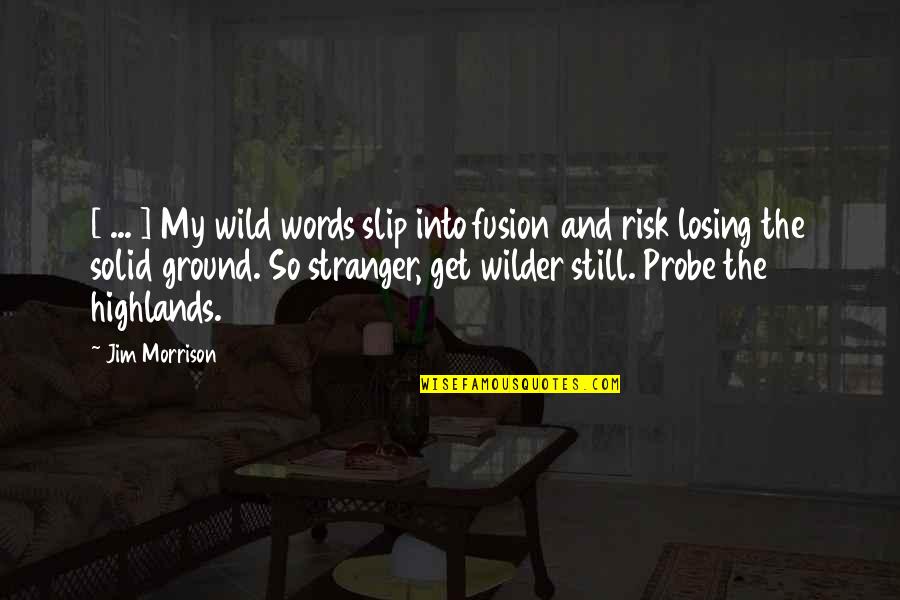 Dafuq You Mean Quotes By Jim Morrison: [ ... ] My wild words slip into