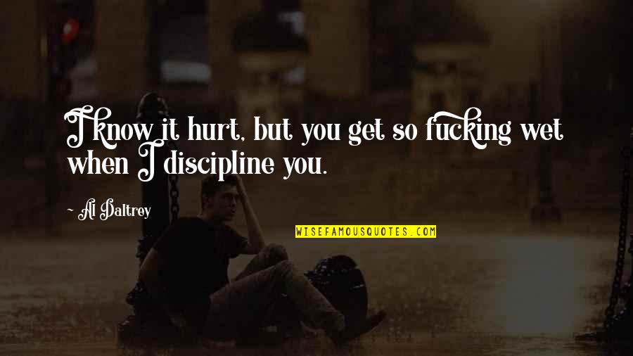 Dahlman Well Drilling Quotes By Al Daltrey: I know it hurt, but you get so