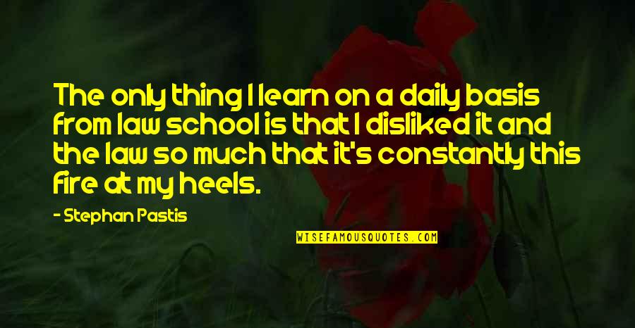 Daily And Co Quotes By Stephan Pastis: The only thing I learn on a daily Daily And Co Quotes By Stephan Pastis: The only thing I learn on a daily