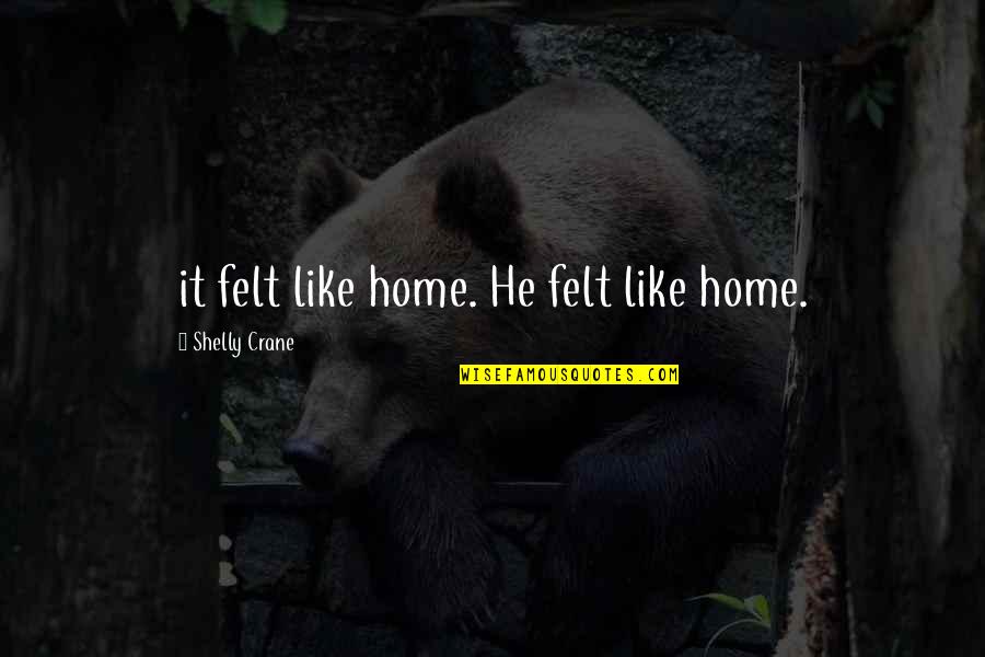 Daily Inspirational Customer Service Quotes By Shelly Crane: it felt like home. He felt like home.