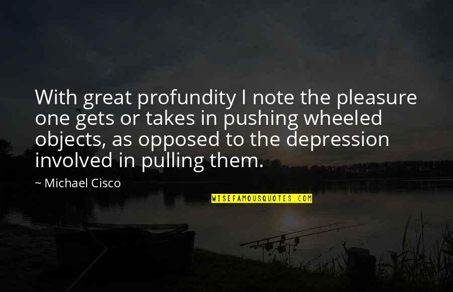 Daily Uplifting Spiritual Quotes By Michael Cisco: With great profundity I note the pleasure one