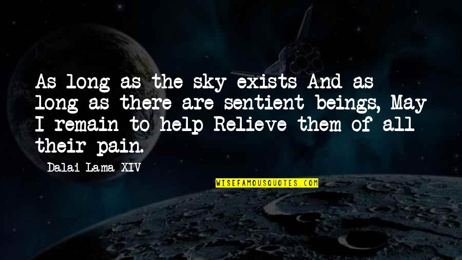 Dalai Quotes By Dalai Lama XIV: As long as the sky exists And as