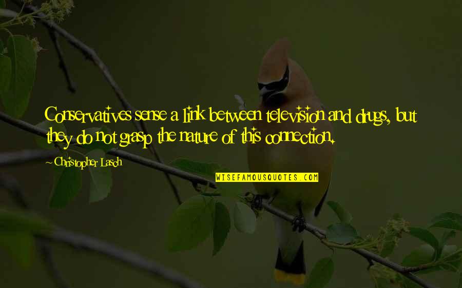 Daleks Master Quotes By Christopher Lasch: Conservatives sense a link between television and drugs, Daleks Master Quotes By Christopher Lasch: Conservatives sense a link between television and drugs,