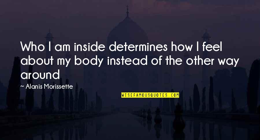 Dalits Of India Quotes By Alanis Morissette: Who I am inside determines how I feel Dalits Of India Quotes By Alanis Morissette: Who I am inside determines how I feel