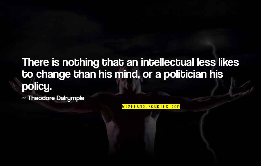 Dalrymple's Quotes By Theodore Dalrymple: There is nothing that an intellectual less likes