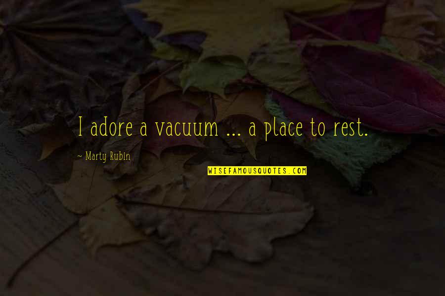 Dalziel High School Quotes By Marty Rubin: I adore a vacuum ... a place to Dalziel High School Quotes By Marty Rubin: I adore a vacuum ... a place to