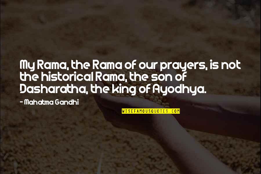 Dameane Douglas Quotes By Mahatma Gandhi: My Rama, the Rama of our prayers, is