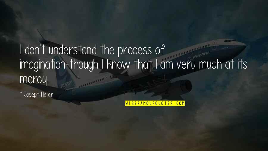 Dami Quotes By Joseph Heller: I don't understand the process of imagination-though I Dami Quotes By Joseph Heller: I don't understand the process of imagination-though I