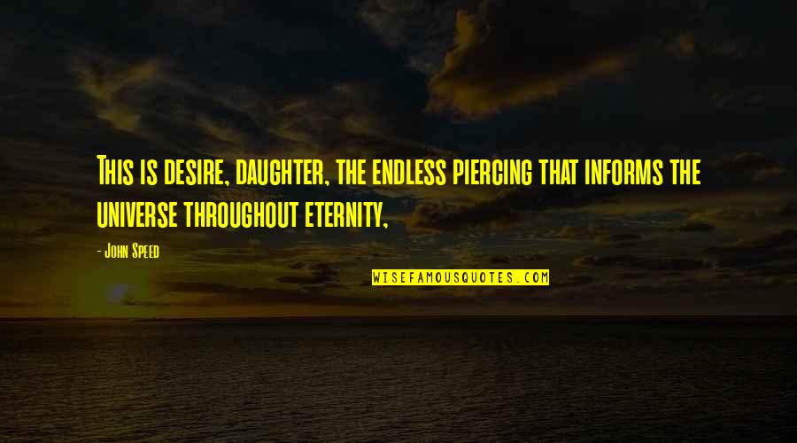 Damocles Quotes By John Speed: This is desire, daughter, the endless piercing that