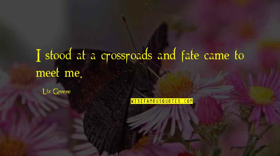 Damon Salvatore Sassy Quotes By Liz Greene: I stood at a crossroads and fate came Damon Salvatore Sassy Quotes By Liz Greene: I stood at a crossroads and fate came