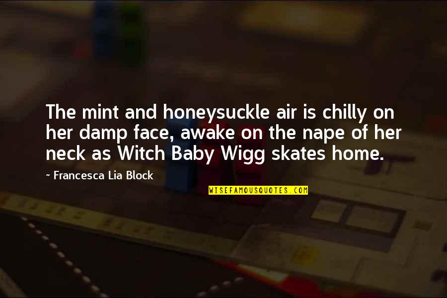Damp Quotes By Francesca Lia Block: The mint and honeysuckle air is chilly on