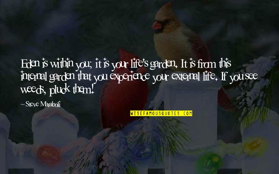Dan Coppersmith Quotes By Steve Maraboli: Eden is within you; it is your life's