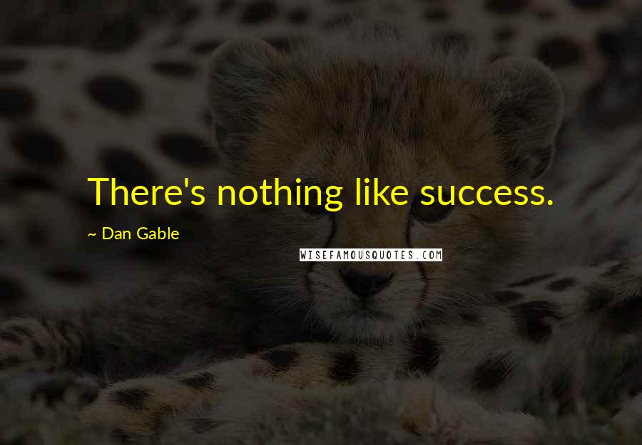 Dan Gable quotes: There's nothing like success.