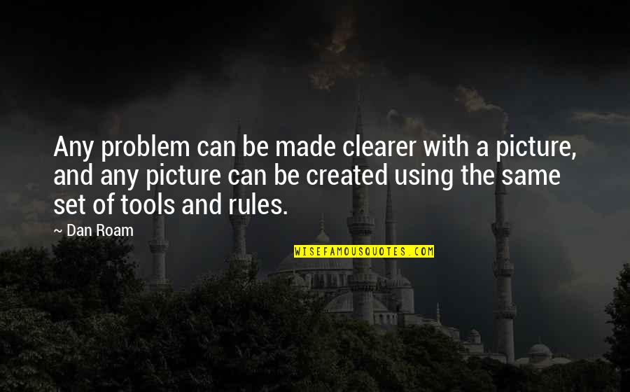 Dan Roam Quotes By Dan Roam: Any problem can be made clearer with a