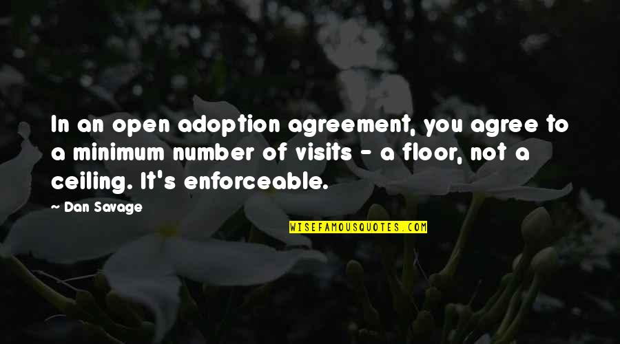 Dan Savage Quotes By Dan Savage: In an open adoption agreement, you agree to
