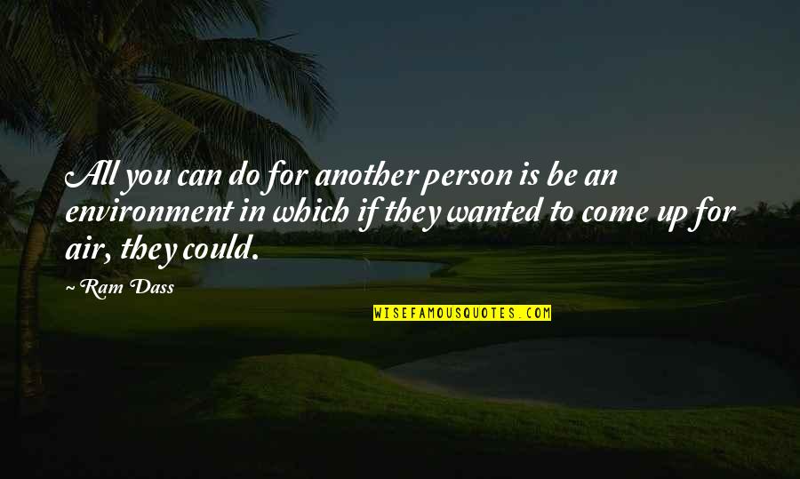 Dana Linn Bailey Quotes By Ram Dass: All you can do for another person is Dana Linn Bailey Quotes By Ram Dass: All you can do for another person is