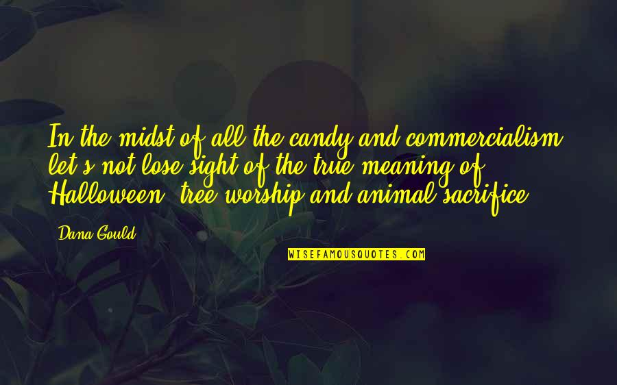 Dana's Quotes By Dana Gould: In the midst of all the candy and Dana's Quotes By Dana Gould: In the midst of all the candy and