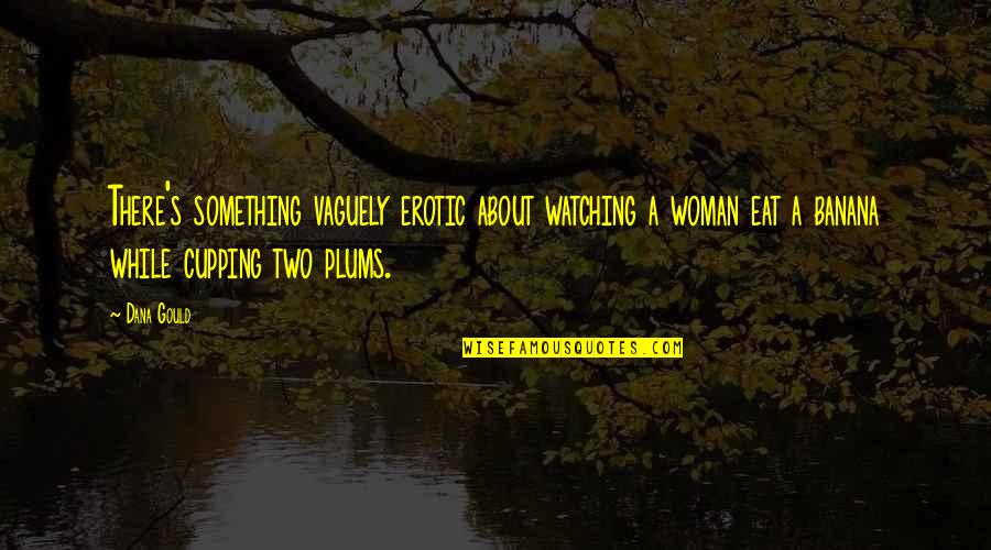 Dana's Quotes By Dana Gould: There's something vaguely erotic about watching a woman Dana's Quotes By Dana Gould: There's something vaguely erotic about watching a woman