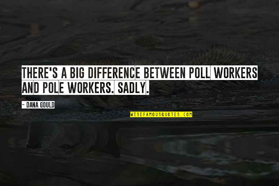 Dana's Quotes By Dana Gould: There's a big difference between poll workers and