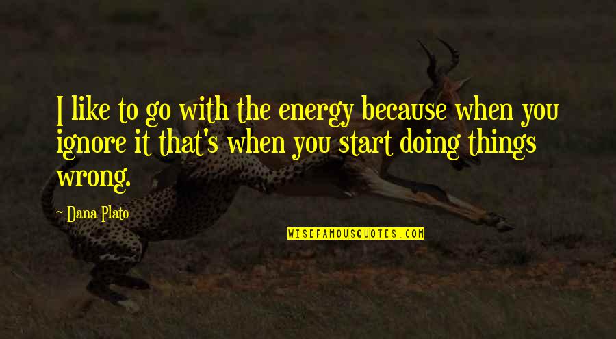 Dana's Quotes By Dana Plato: I like to go with the energy because Dana's Quotes By Dana Plato: I like to go with the energy because