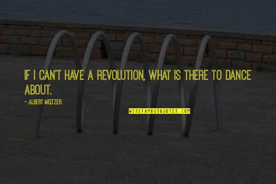 Dance Dance Revolution Quotes By Albert Meltzer: If I can't have a revolution, what is