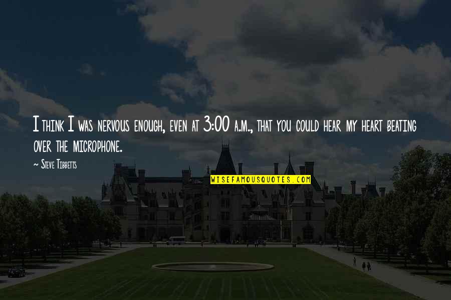 Dance Leap Quotes By Steve Tibbetts: I think I was nervous enough, even at Dance Leap Quotes By Steve Tibbetts: I think I was nervous enough, even at