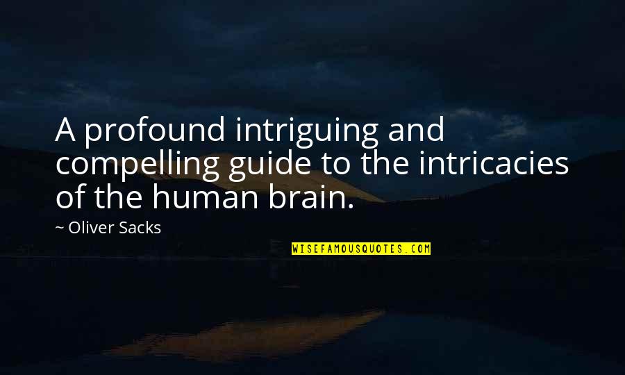 Daness Quotes By Oliver Sacks: A profound intriguing and compelling guide to the