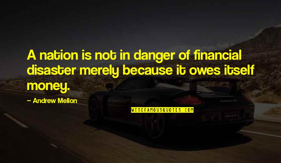 Danger Of Money Quotes By Andrew Mellon: A nation is not in danger of financial