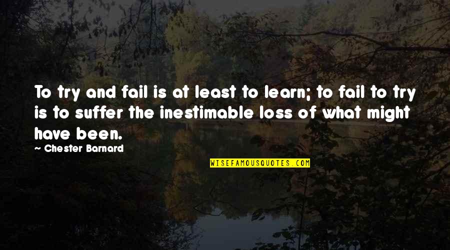 Danie Quotes By Chester Barnard: To try and fail is at least to Danie Quotes By Chester Barnard: To try and fail is at least to